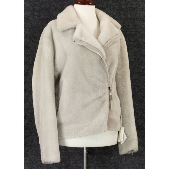 NWT $12250  BRUNELLO CUCINELLI BIKER SHEARLING FUR JACKET 2023 FALL SIZE 42 - Picture 9 of 10